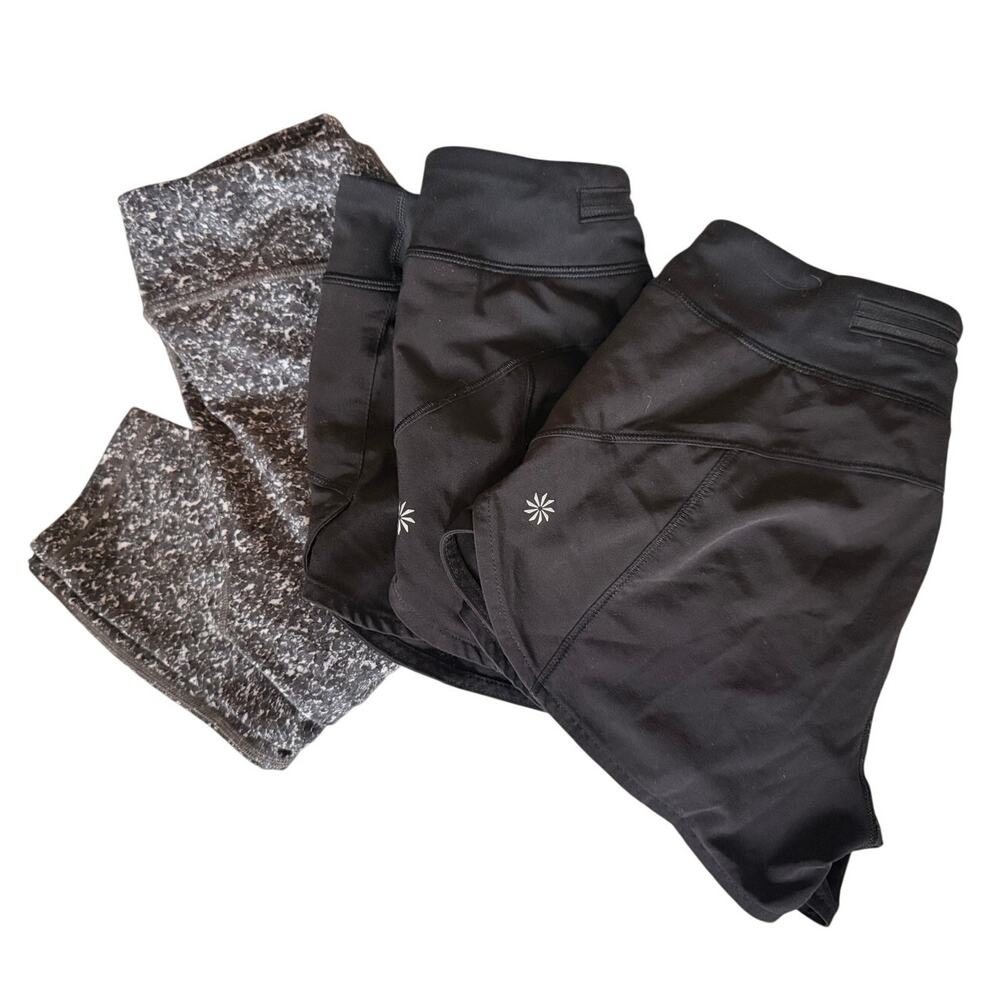 Athleta Girl Legging + 2 Drawstring Shorts Sz M/8-10